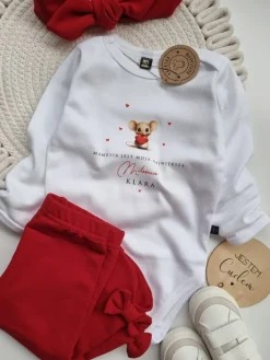 Body dla niemowlaka z myszką Mamusia jest moją miłością