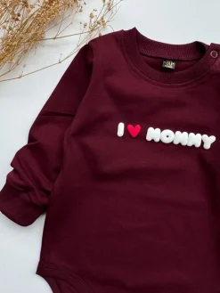 Body dla niemowlaka z nadrukiem I ❤ Mommy / Daddy