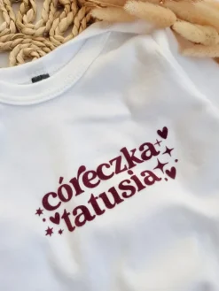Body dla niemowlaka z nadrukiem córeczka tatusia