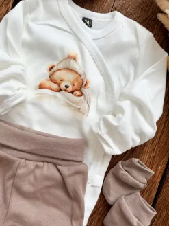 Body kopertowe śpiący beżowy miś