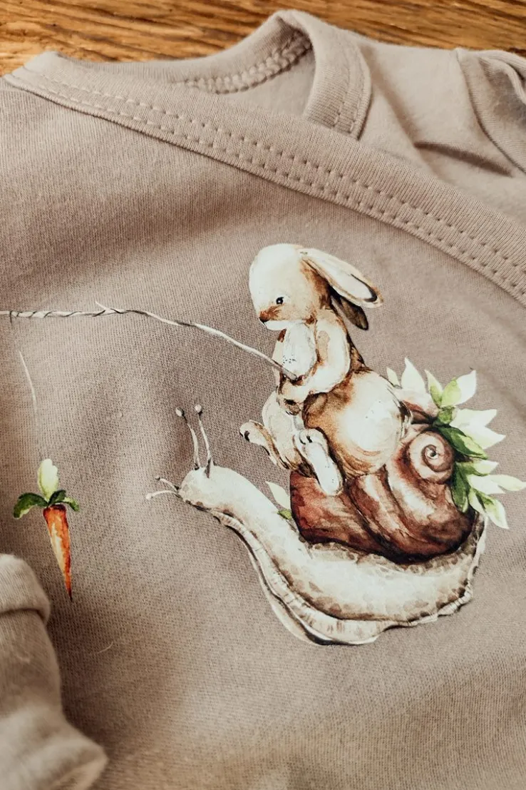 Body kopertowe woodland króliczek i ślimak