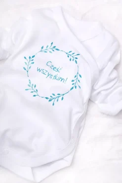 Body kopertowe z brokatowym nadrukiem cześć wszystkim