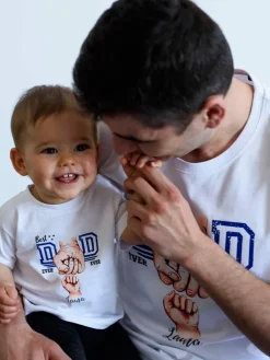 Body/koszulka Best dad ever z nadrukiem pięści