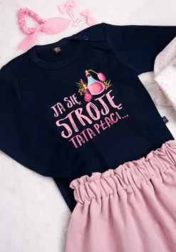 Body/koszulka z nadrukiem ja się stroję tata płaci