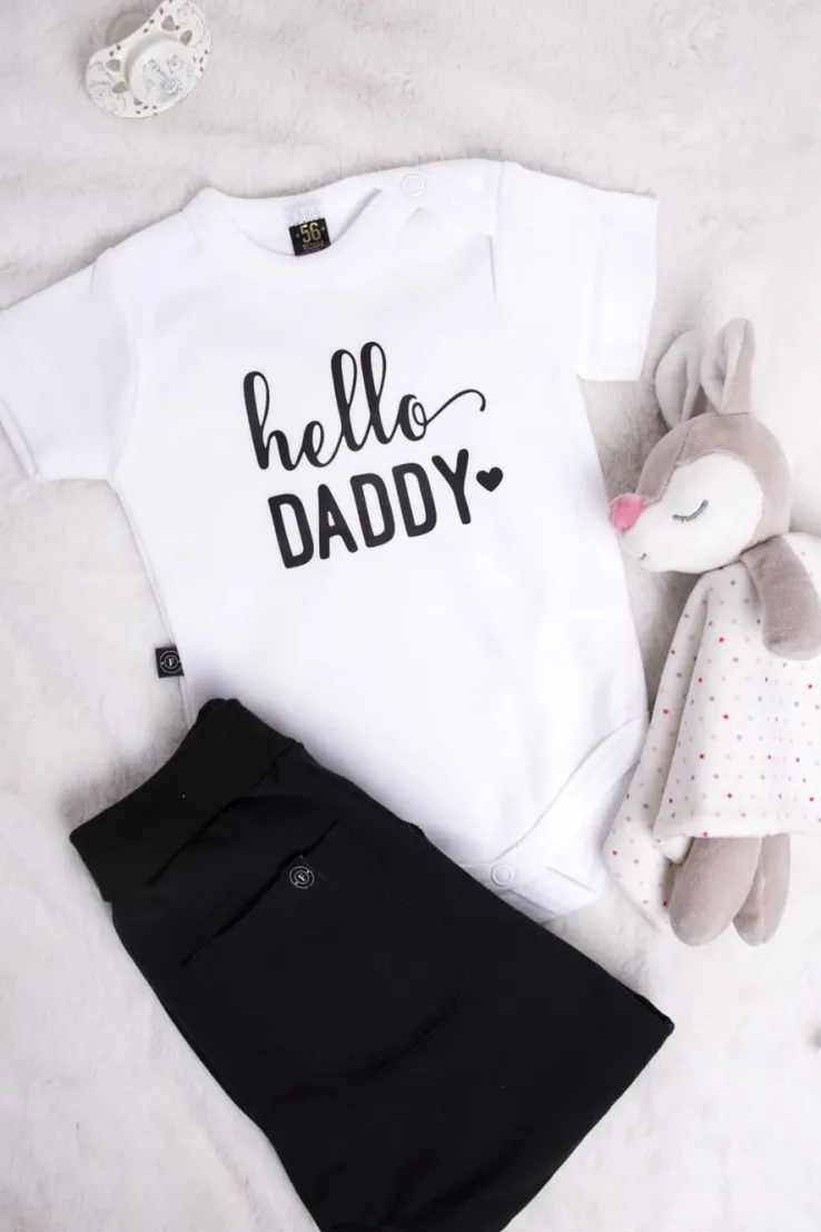 Body lub koszulka z nadrukiem “hello daddy”