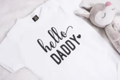 Body lub koszulka z nadrukiem “hello daddy”