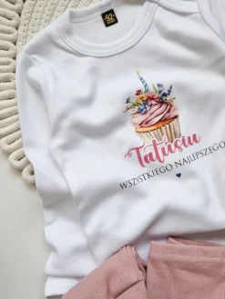 Body niemowlęce babeczka wszystkiego najlepszego