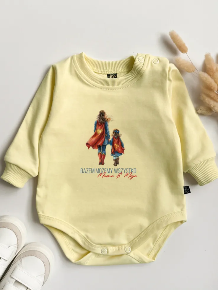 Body niemowlęce mama & córka razem możemy wszystko