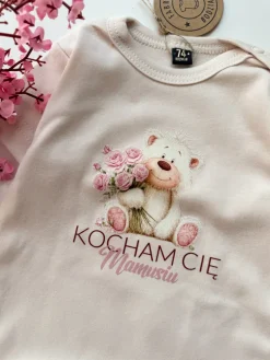 Body niemowlęce miś kocham cię mamusiu