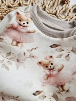 Body niemowlęce misie i kwiaty