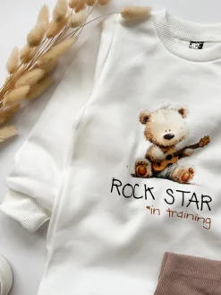 Body niemowlęce misio rock star