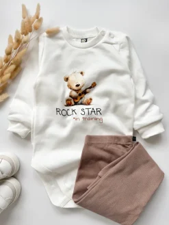 Body niemowlęce misio rock star