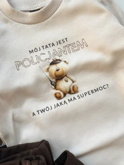 Body niemowlęce misio supermoc rodzica