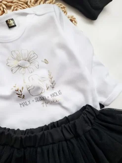 Body niemowlęce nadrukiem mały słodki króliś