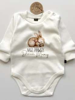 Body niemowlęce pierwszy dzień mamy króliczki