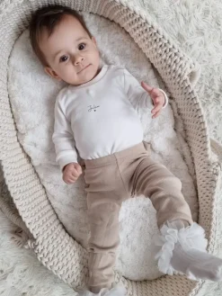 Body z minimalistycznym imieniem z naszywką little bunny