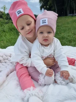 Czapka dla dziecka big sis/lil sis + komin