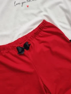 Damskie spodnie od piżamy czerwone