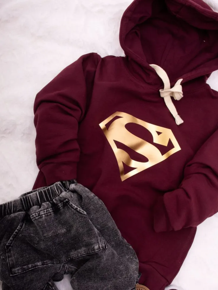 Dziecięca bluza dresowa z nadrukiem logo superman’a