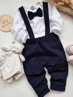 Elegancki komplet dla chłopca granatowy
