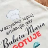 Fartuch kuchenny z nadrukiem Babcia gotuje