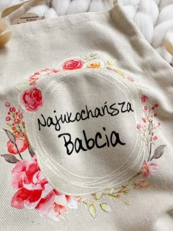 Fartuch kuchenny z nadrukiem Najukochańsza Babcia