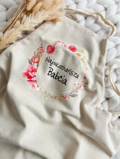 Fartuch kuchenny z nadrukiem Najukochańsza Babcia