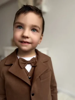 Garnitur dla dziecka SLIM brązowy 4el.