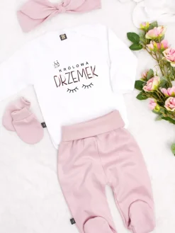 Komplet body Królowa drzemek+ półśpiochy lub spodnie