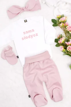 Komplet body sama słodycz + półśpiochy lub spodnie