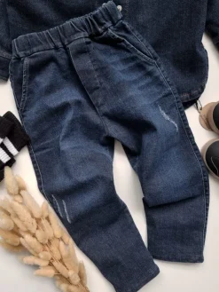 Komplet dla chłopca koszula i spodnie jeans