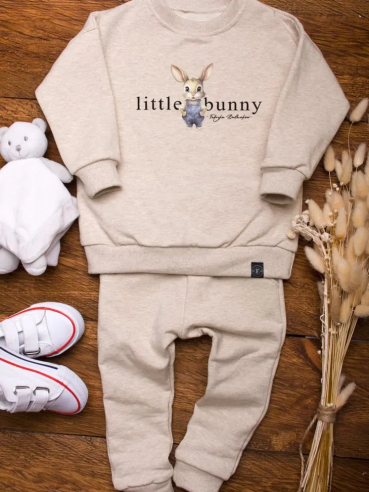 Komplet dla chłopca little bunny (bluza + spodnie)