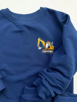Komplet dla dziecka maszyny budowlane (bluza + spodnie)