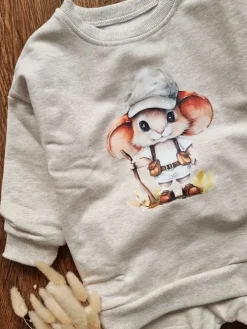 Komplet dla dziecka myszka podróżnik bluza + spodnie
