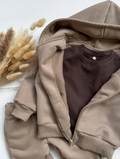 Komplet dla dziecka szop na rowerze (bluza z kapturem + spodnie)
