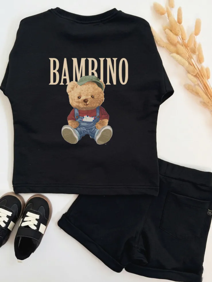 Komplet dresowy misio bambino (koszulka + szorty)
