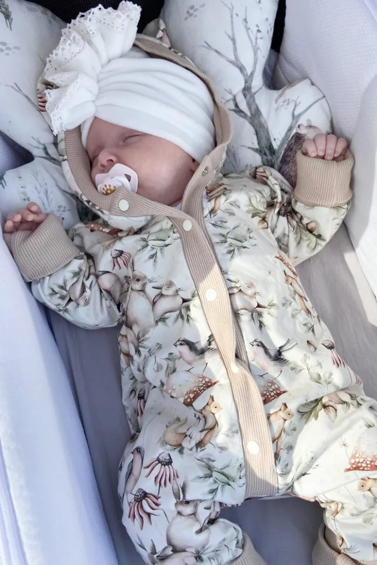 Komplet welurowy ecru turban + chusta