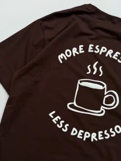 Koszulka damska more espresso less depresso