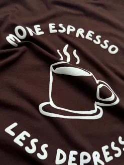 Koszulka damska more espresso less depresso