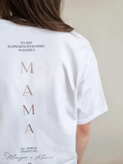 Koszulka damska z dekoltem w serek najlepsza mama
