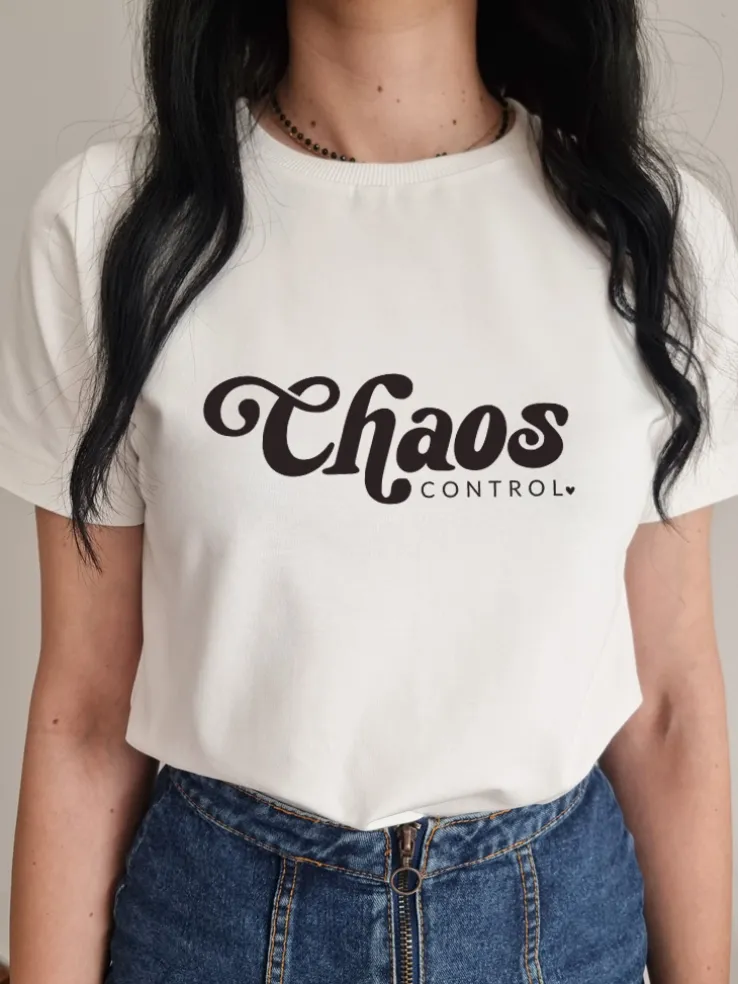 Koszulka damska z nadrukiem Chaos control