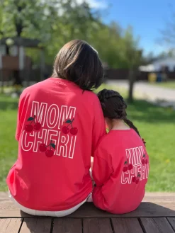 Koszulka damska z nadrukiem mom cheri