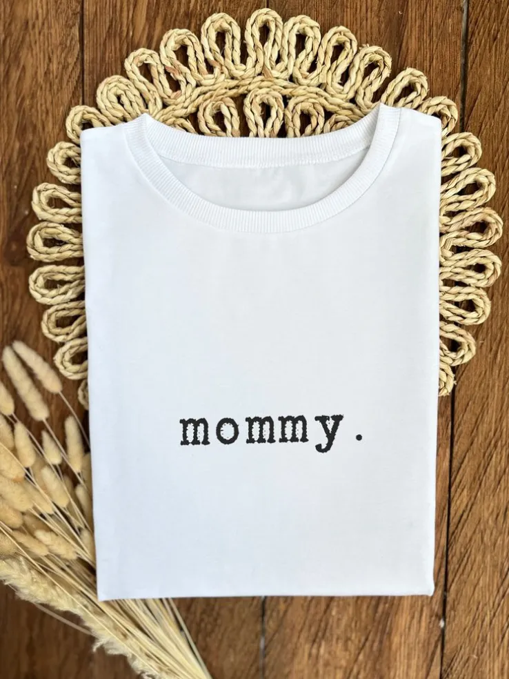 Koszulka damska z nadrukiem mommy.