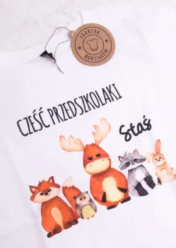 Koszulka dla dziecka “cześć przedszkolaki” + imię