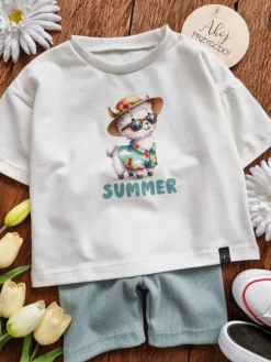 Koszulka dla dziecka lama summer