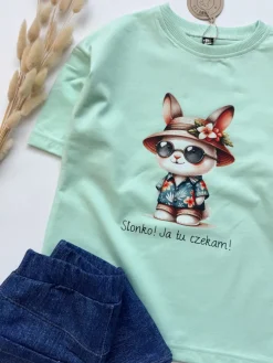 Koszulka dla dziecka Słonko! Ja tu czekam!
