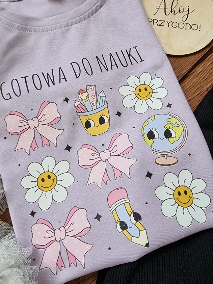 Koszulka dziecięca gotowa do nauki