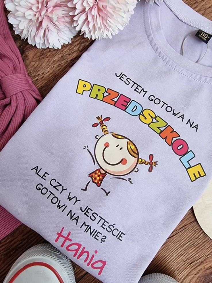 Koszulka dziecięca gotowa na przedszkole
