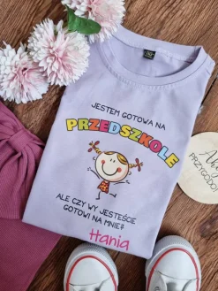 Koszulka dziecięca gotowa na przedszkole