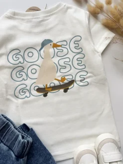 Koszulka dziecięca gąska na deskorolce